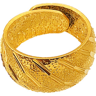 越南沙金戒指久不掉色活口调节镀金男士仿真假欧币结婚假黄金戒指