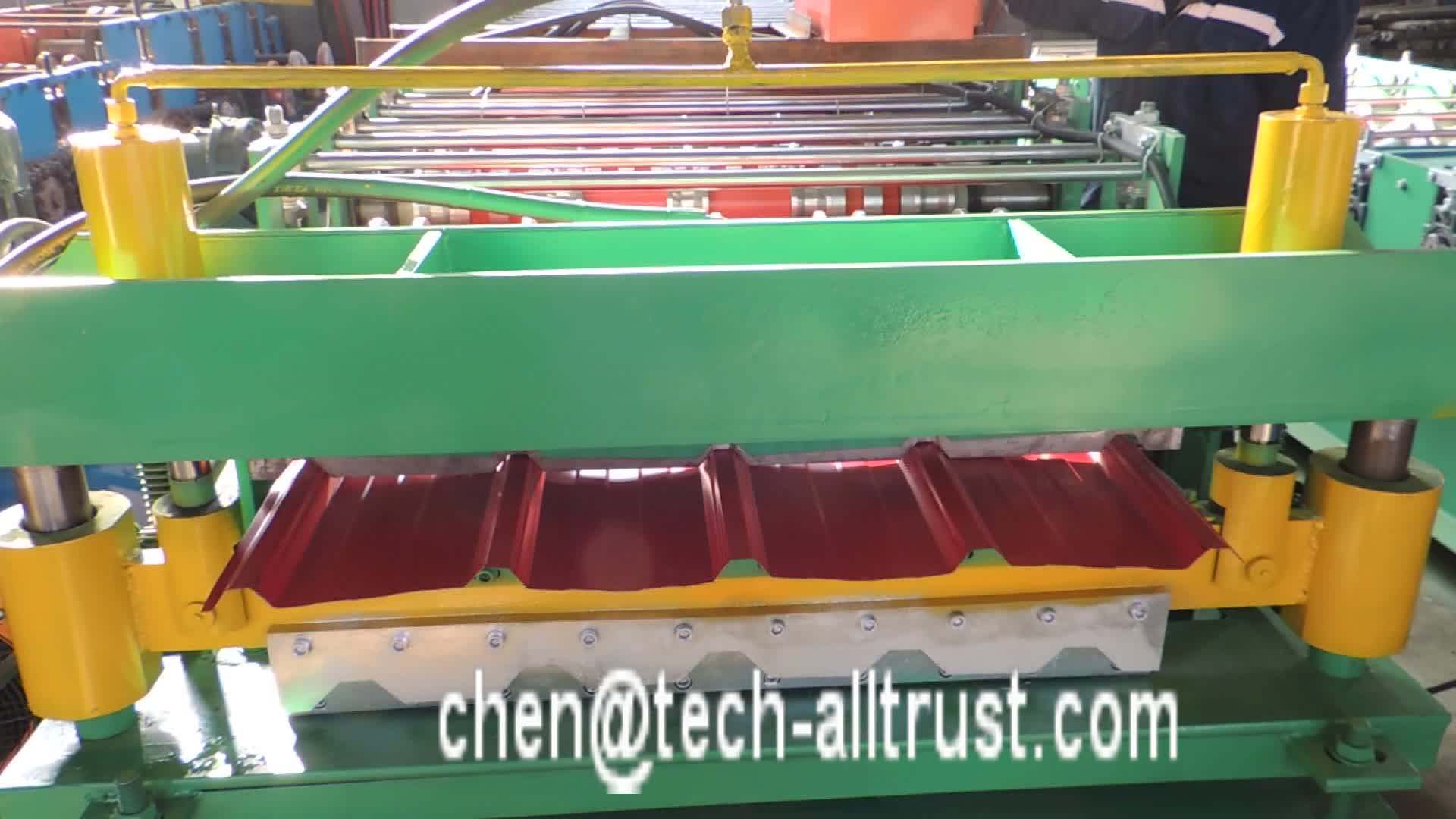 Cnc System Colored Step Tile And Irb Galvanized Aluminum Double Layer