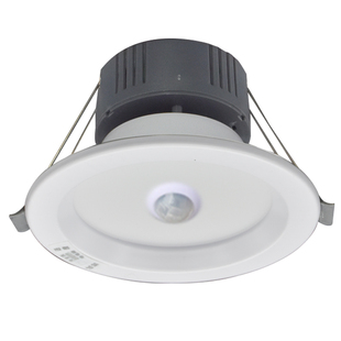 LED人体感应应急筒灯嵌入式微波雷达声光控智能暖光嵌入式孔灯