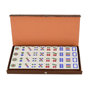 御圣麻将牌防作弊筒子牌家用手搓中号水晶亚克力筒子麻将子二八杠