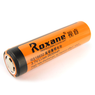 原装正品 视睿18650锂电池3.7V 尖头强光手电筒电池 充电电池2200