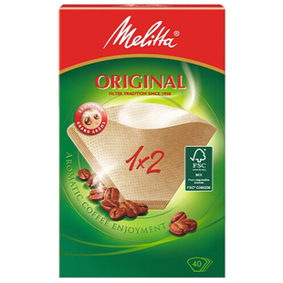 Melitta美乐家德国进口咖啡滤纸 手冲咖啡粉过滤纸网1x2型3/4/5盒