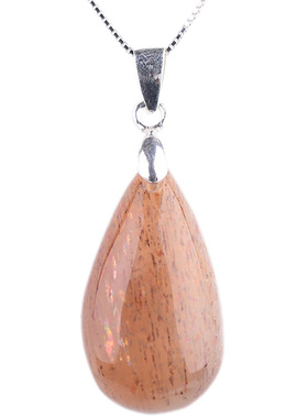 骨干太阳石一物一图全新吊坠项链