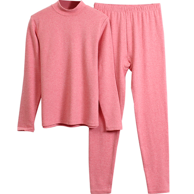 莱卡毛刷中厚色织棉绒半高领