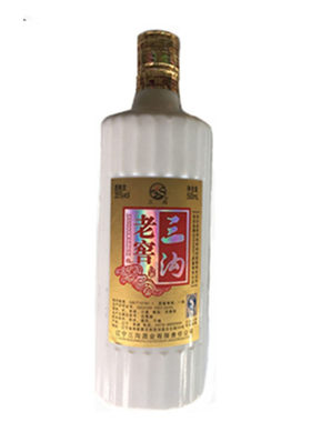 纯粮酿造三沟老窖瓷瓶度口粮酒