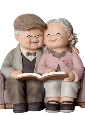 客厅桌面摆件树脂结婚纪念日中式