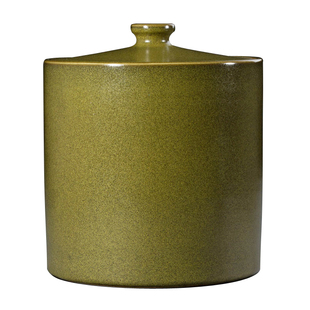 景德镇陶瓷器带盖米缸 茶叶末直筒油缸酒坛缸水缸储物罐10斤--100