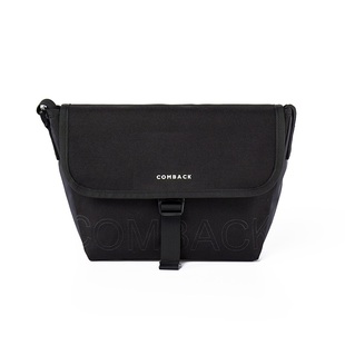 COMBACK时尚防泼水男单肩包 纯色邮差包休闲运动情侣斜挎包蹦迪包