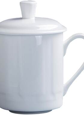 景德镇茶杯带盖骨瓷办公可印字