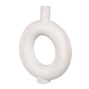 ins北欧干花花瓶白色陶瓷家居摆件插花水培民宿咖啡馆工作室装饰