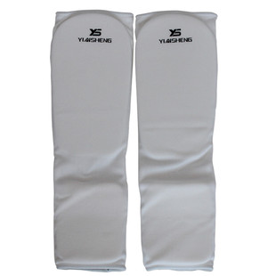 空手道护具跆拳道护腿板护胫护脚背护腿棉质MMA格斗散打拳击护具