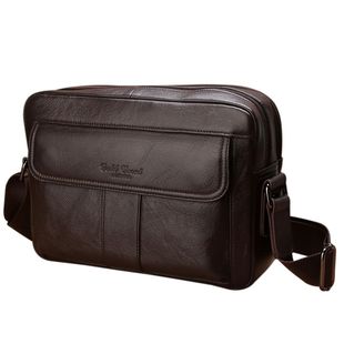 男包单肩斜挎挂包男士头层牛皮包真皮休闲包新潮小背包多功能