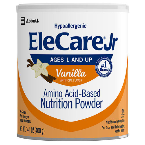 美版雅培2段氨基酸深度水解蛋白过敏体质奶粉香草味二段400克临期