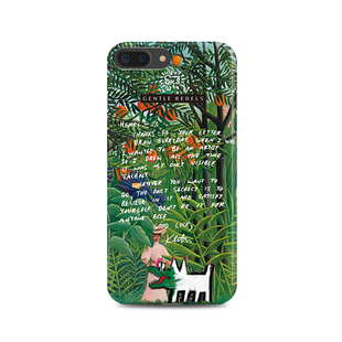 GENTLE REBELS 油画手机壳iphone17promax桔子树ins文艺涂鸦适用苹果16橘子野花小狗亨利卢梭keithharing森林