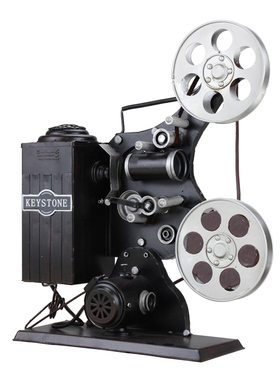 老式怀旧仿古风摄影咖啡馆放映机