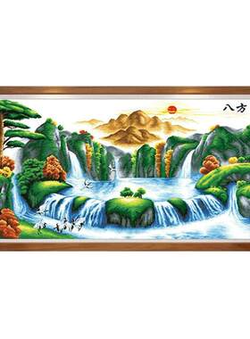 大品牌山水画新款中国风十字绣
