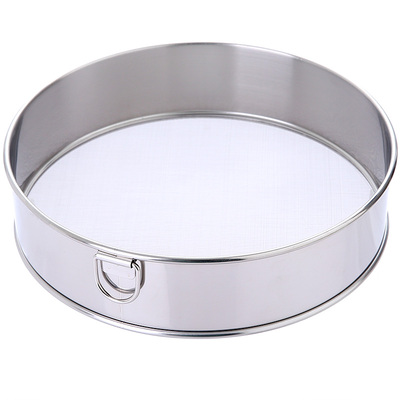 面粉筛304不锈钢60目超细漏网家用手持烘焙过滤网手动玉米面罗子