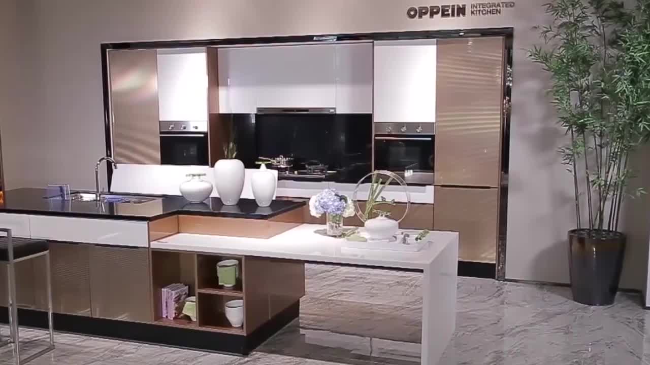 Proyek Amerika Logam Foil Dapur Kabinet Lemari Kayu Desain