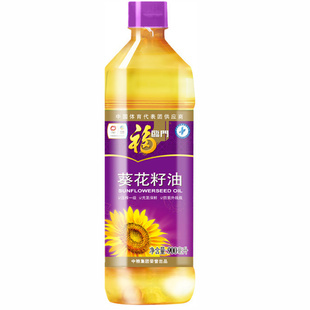 福临门压榨一级葵花籽油900ml葵花植物油家庭压榨食用油中粮出品