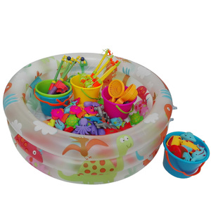 宝宝钓鱼玩具池套装加厚儿童玩具益智夏季戏水小猫钓鱼玩具磁性鱼