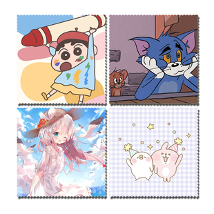 diy定制来图原神照片图案印图擦拭手机清洁布卡通可爱韩国眼镜布