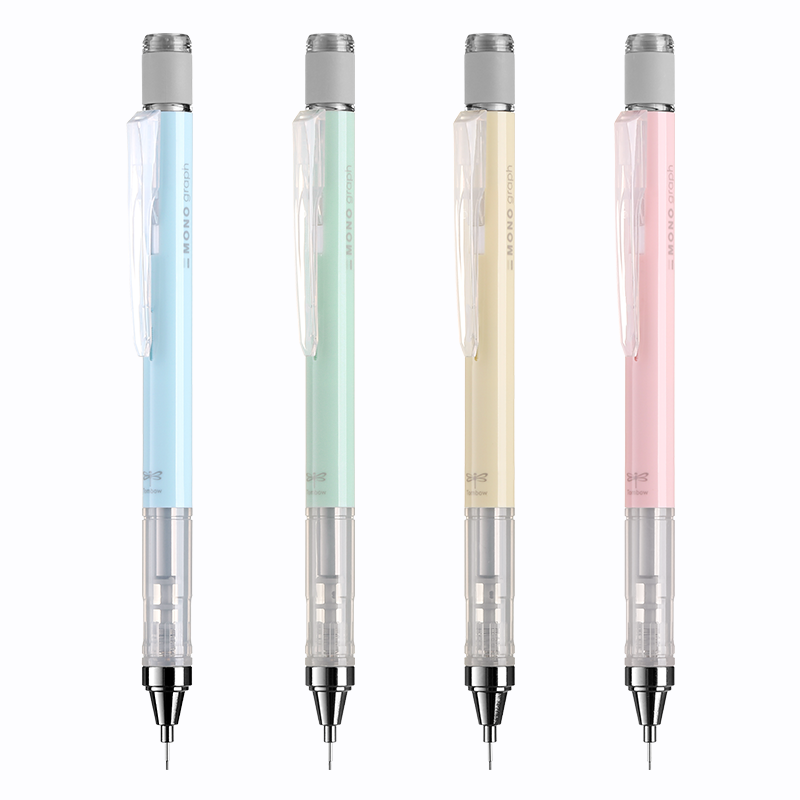 日本蜻蜓Tombow MONO限定透明色糖果色摇动出铅自动铅笔0.5mm