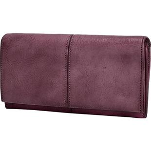 法缇斯头层牛皮手工皮夹子搭扣复古休闲真皮手机手拿长款钱包女包