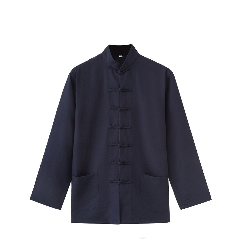 长袖春秋亚麻中式风汉服复古装