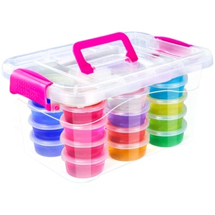 水晶泥儿童安全无毒彩泥黏土手工diy粘土泥史莱姆透明起泡胶假水