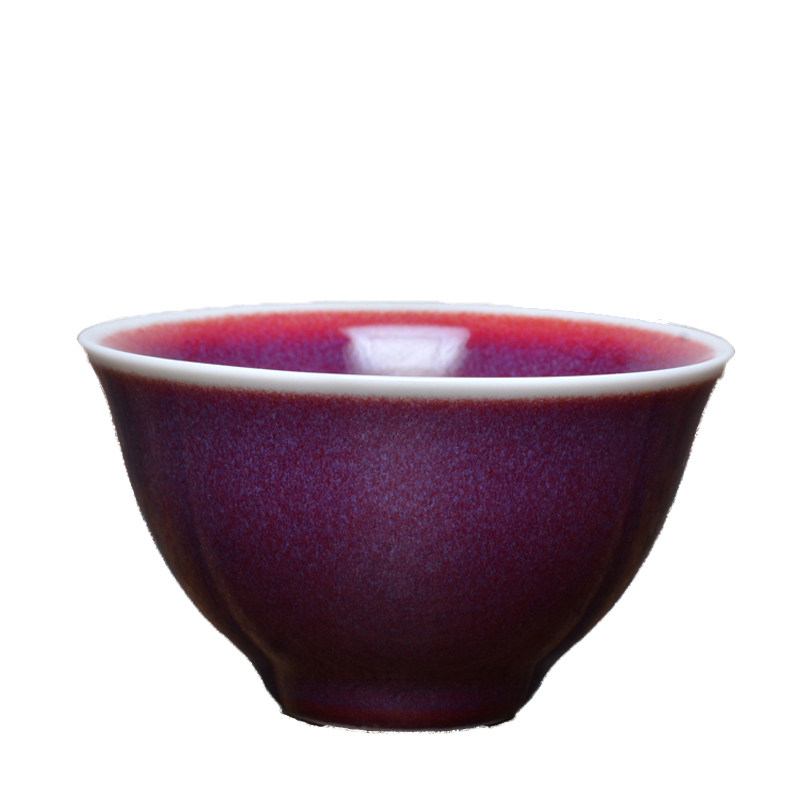 茂源盛三希早期钧窑红茶杯微瑕