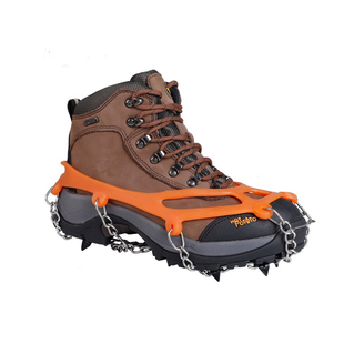 冰爪户外雪乡防滑鞋套8齿防摔冰抓雪地鞋钉鞋链 登山攀冰脚套雪爪