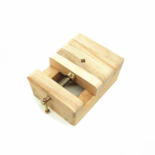 进口榉木大中小号印床刻床实木夹具印章石料刻章固定篆刻套装工具