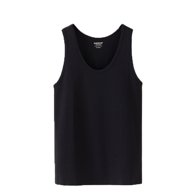 莫代尔正品兄华弹力纯色男士背心