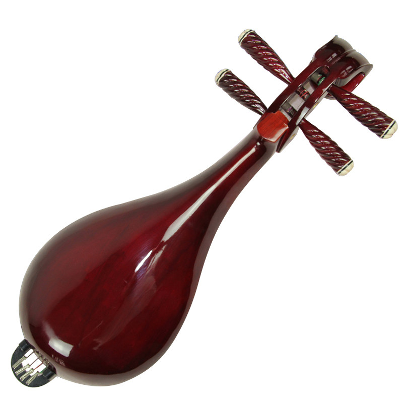 民族弹拨乐器初学红色木骨花柳琴乐器包邮手工制作音质赠弦梵巢牌