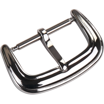 不锈钢表扣男女皮表带亮光针扣