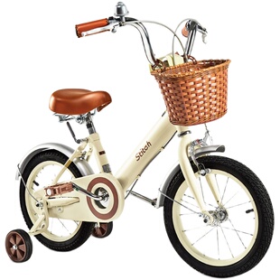 祺娃娃森林公主款儿童自行车12/14/16/18寸3-6-8岁复古女孩童车