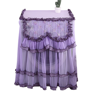 包邮滚筒波轮通用洗衣机罩子海尔美的全自动洗衣机蕾丝防尘罩盖巾