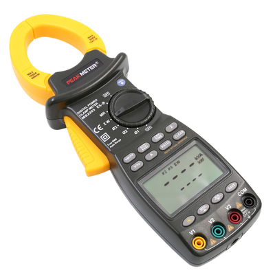 华谊MS2203三相功率计智能高精度有功无功视在因数频率钳式测试仪