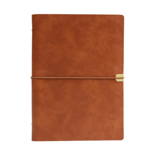 笔记本子简约大学生A5活页本可拆卸商务B5软皮质复古康奈尔笔记本文艺精致网格记事本日记本办公礼品定制LOGO