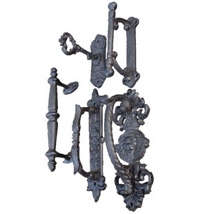 庭院欧式中式复古铸铁工艺大门拉手门把手门环家装饰门饰拉手壁饰