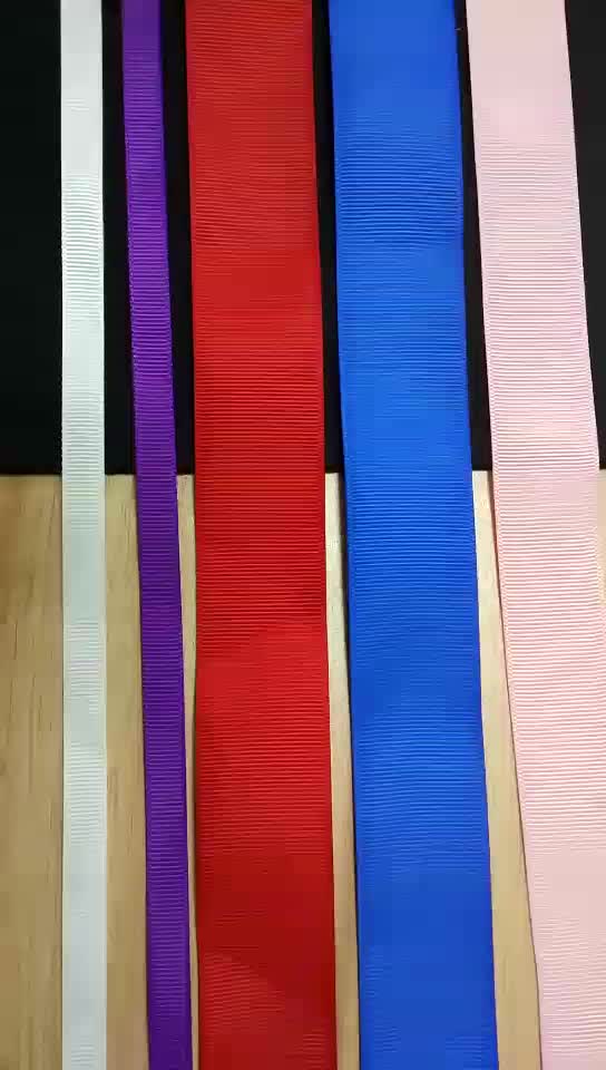 Custom 2 Inch Width Polyester Grosgrain Ribbon For Package Buy