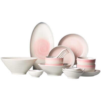 印象拉面碗大汤勺饭盘陶瓷餐具