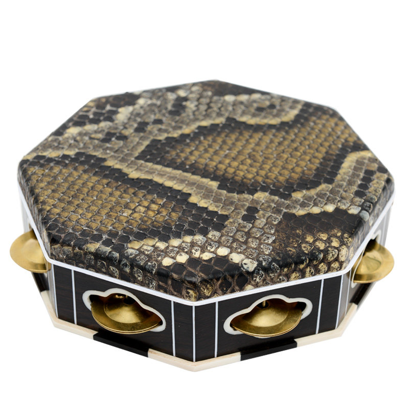 梵巢传统民族乐器单鼓黑檀木满族说唱曲艺八角鼓初学考级演奏演出