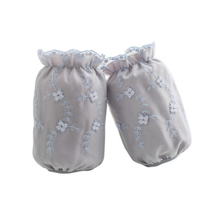 蕾丝套袖女袖套短款可爱工作防脏手袖秋冬季ins潮羽绒服儿童护袖