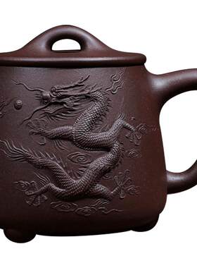 茗阳原矿名家风孝忠堆龙紫砂杯