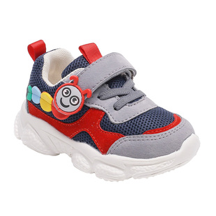 儿童棉鞋1-6岁男童冬季二棉鞋女童3宝宝皮面加绒加厚冬鞋防滑鞋子