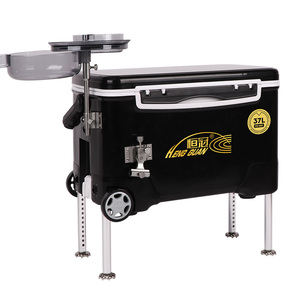 恒冠2024款37L多功能钓鱼箱台钓箱全套特价渔钓箱子渔具超轻加厚