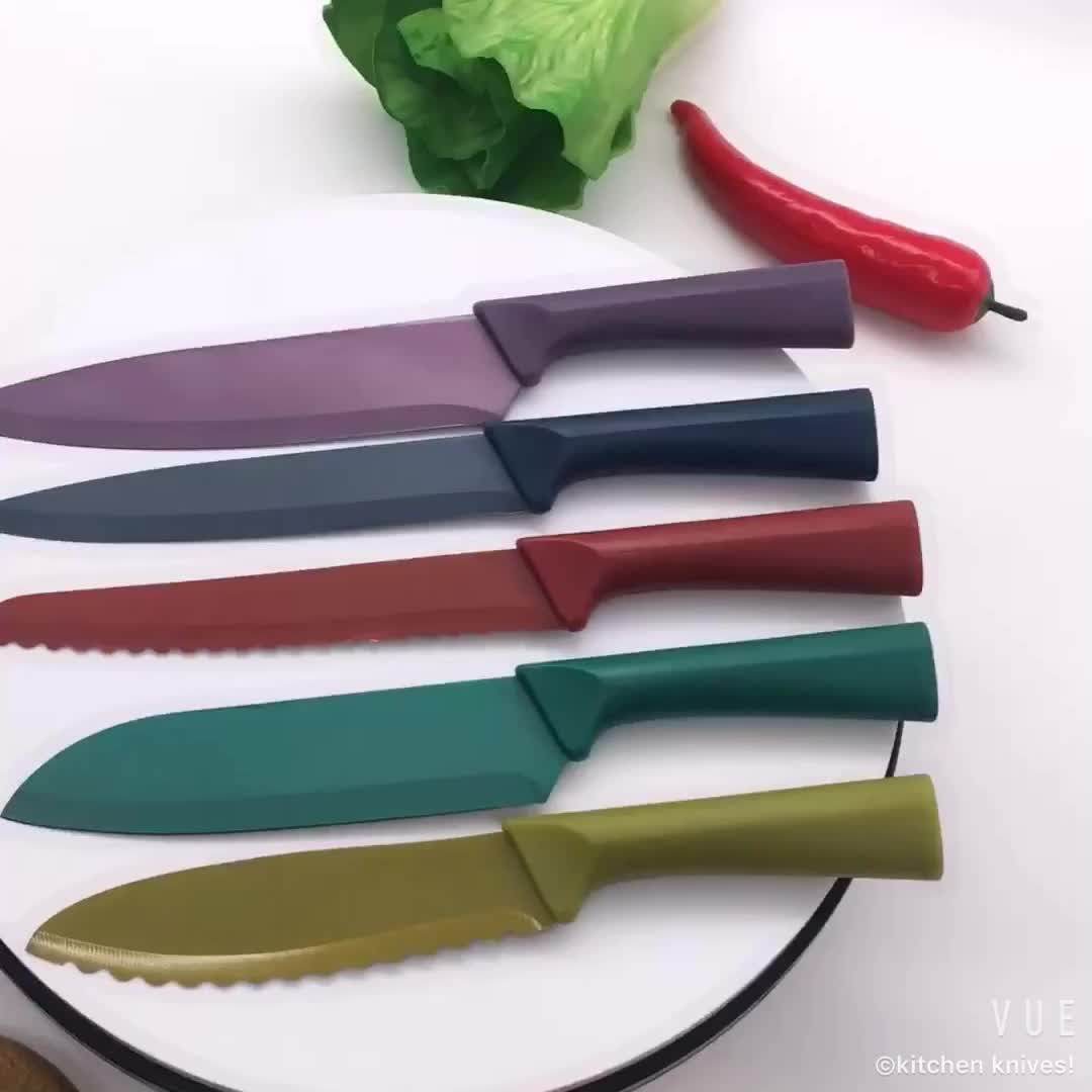 12pcs Hot Color Knife Sets With 4pcs Plastic Cutting Board Buy
