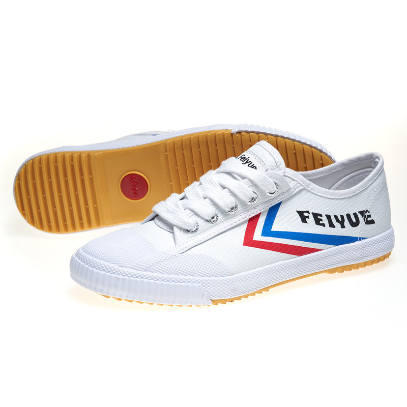 feiyue/飞跃经典升级田径鞋硫化帆布鞋男女情侣小白鞋休闲鞋334