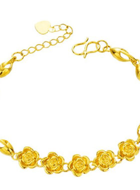 沙金手链女不掉色清